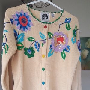 Storybook Knits Beige Cardigan Sweater